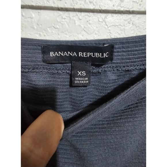 Banana Republic Skirt Womens Size XS Ribbed Gray (939) - Picture 3 of 5